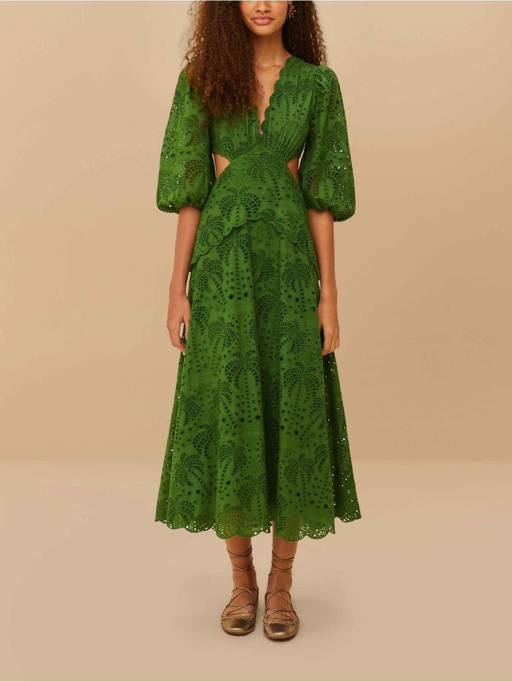 NWT Farm Rio Richelieu Midi Dress
